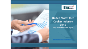 United States Rice Cooker Industry 2015