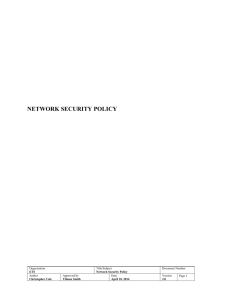 network security policy