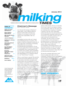 January 2014 Milkingtimes