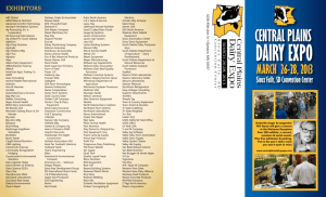 Exhibitors - Central Plains Dairy Expo