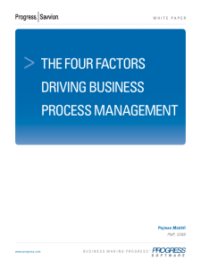 the four factors driving business process management - Club-BPM