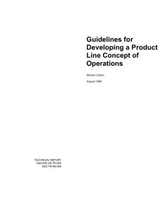 Guidelines for Developing a Product Line Concept of Operations