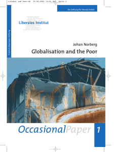 Globalisation and the Poor