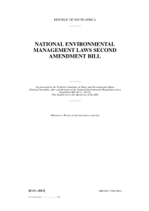 national environmental management laws second