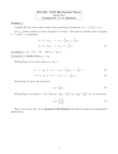 ECS 289 / MAE 298, Network Theory Spring 2014 Problem Set # 1 b
