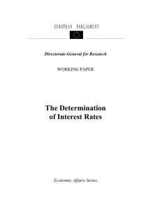 The Determination of Interest Rates - European Parliament