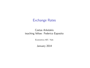 Week 3: Exchange Rates