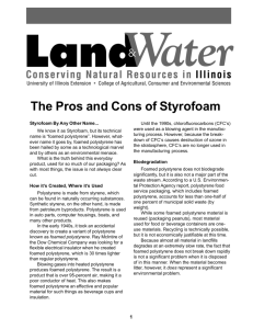 The Pros and Cons of Styrofoam