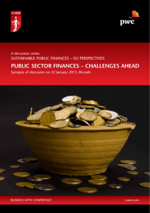 public sector finances – challenges ahead
