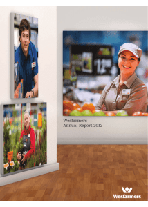 Wesfarmers Annual Report 2012