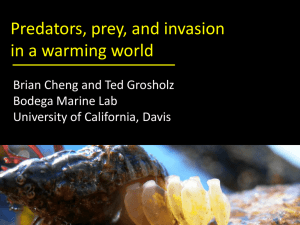 Predators, Prey and Invasions in a Warming World