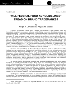 Will Federal Food Ad "Guidelines" Tread On
