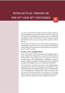 intellectual trends of the 19th and 20th centuries