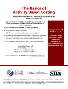 The Basics of Activity Based Costing