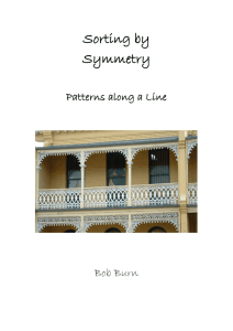 Sorting by Symmetry Patterns along a Line