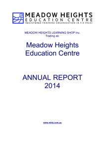 2006 Annual Report - Meadow Heights Learning Shop