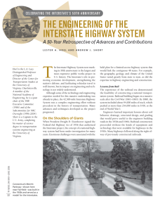 The Engineering of the Interstate Highway System