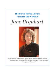 Jane Urquhart - Shelburne Public Library