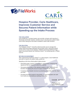 Hospice Provider, Caris Healthcare, Improves Customer