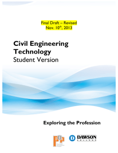 Civil Engineering Technology Student Version