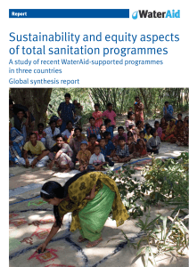 Sustainability and equity aspects of total sanitation
