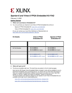 Spartan-6 and Virtex-6 FPGA Embedded Kit FAQ - Digi-Key