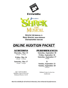 online audition packet - Midland Center for the Arts