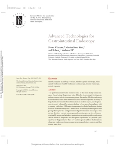 Advanced Technologies for Gastrointestinal Endoscopy