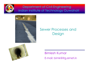 Sewer Processes and Design