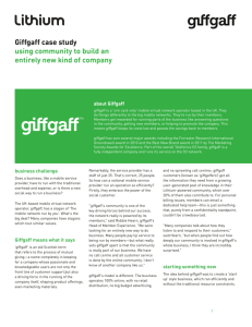 Giffgaff case study using community to build an entirely new