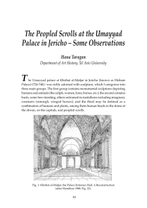 The Peopled Scrolls at the Umayyad Palace in Jericho – Some