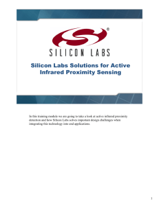 Silicon Labs Solutions for Active Infrared Proximity Sensing