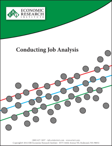 Conducting Job Analysis - ERI Economic Research Institute