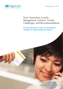 Next Generation Loyalty Management Systems: Trends