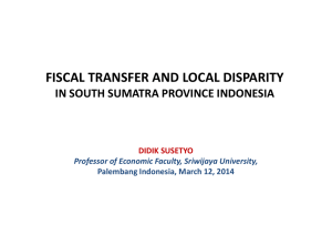 fiscal transfer and local disparity