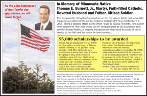 In Memory of Minnesota Native Thomas E. Burnett, Jr., Martyr, Faith