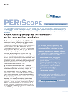 GASB 67/68: Long-term expected investment returns and