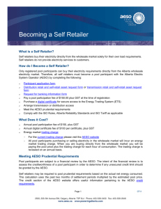 Becoming a Retailer - Alberta Electric System Operator