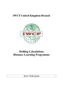 IWCF Distance Learning Drilling Calculations Part 3