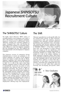 Japanese SHINSOTSU Recruitment Culture