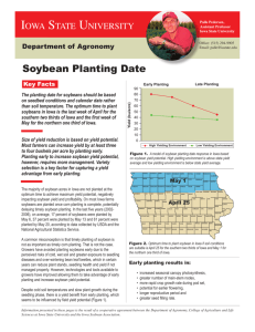 Soybean Planting Date - Agronomy Extension