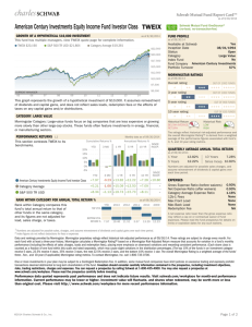 American Century Investments Equity Income Fund Investor
