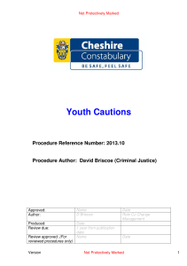 Youth Cautions - Cheshire Police