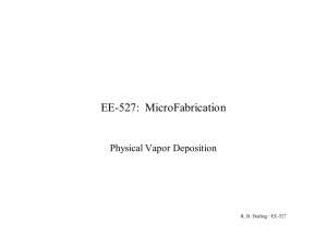 EE-527: MicroFabrication