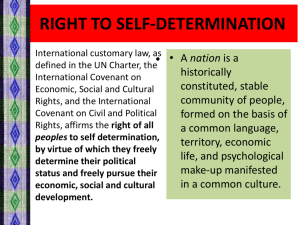 right to self-determination