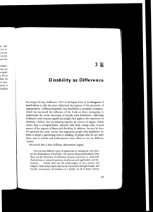 Wendell - Disability as Difference