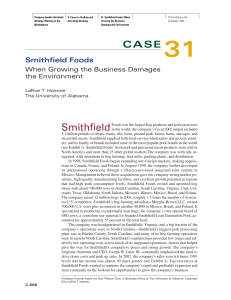 Smithfield Foods Case