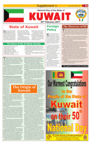 Supplement State of Kuwait The Origin of Kuwait