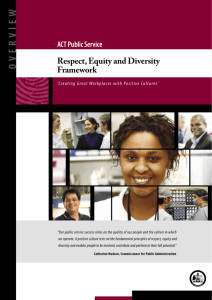 Respect, Equity and Diversity Brochure