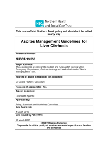 Ascites Management Guidelines for Liver Cirrhosis